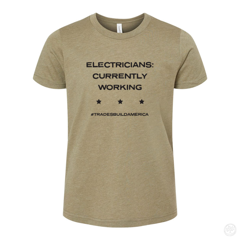 Electricians YOUTH Bella + Canvas CVC Tee